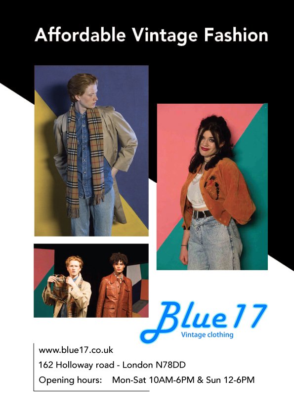 Online vintage shops uk Blue 17 Vintage Clothing