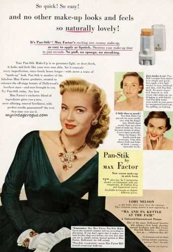 1950s Womens Fashion-panstik