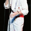Bowie in 1983 performing on stage _serious moonlight tour