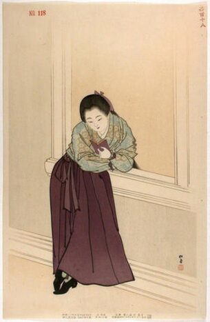 Shodo Yukawa- __Female student after Meiji 34-35__- 1901-1902