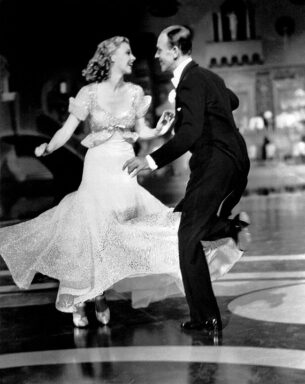 photo of Ginger Rogers and Fred Astaire in Top Hat, 1935