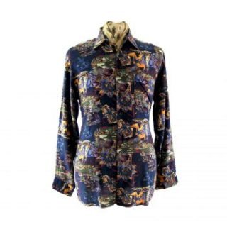1980s shirts - 80s-multicolour-floral-print-shirt