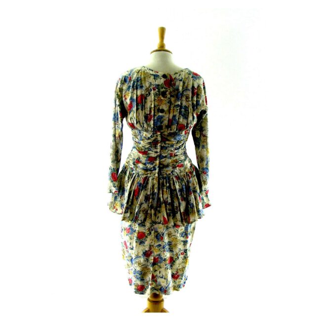 1980s vintage dress-back