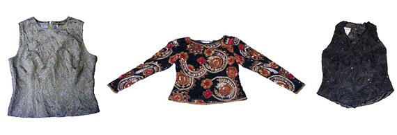beaded-sequined tops
