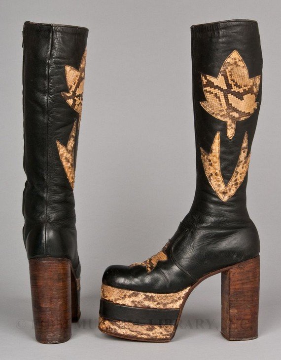 platform boots vintage