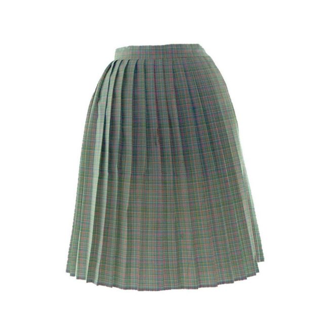 1960s multicolored pleated skirt