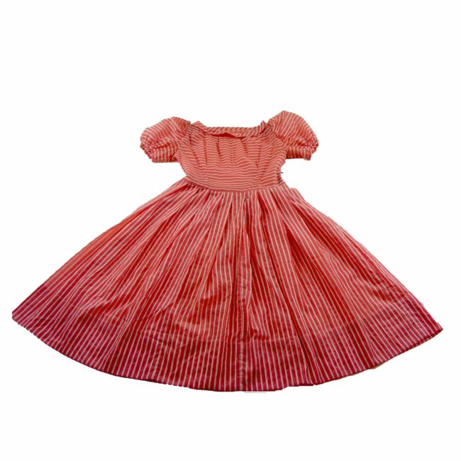 50s Red candy stripe dress