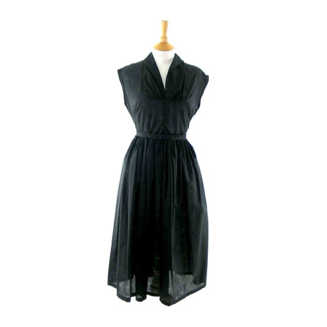 Black 1950s vintage dress