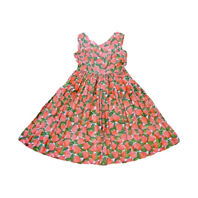 Floral print 1950s vintage dress