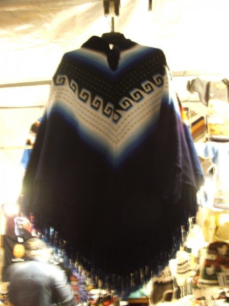 Andean inspired poncho-Womens Vintage Ponchos Andean inspired poncho-Womens Vintage Ponchos
