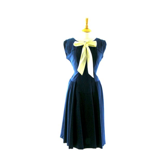 Blue 1950s vintage dress
