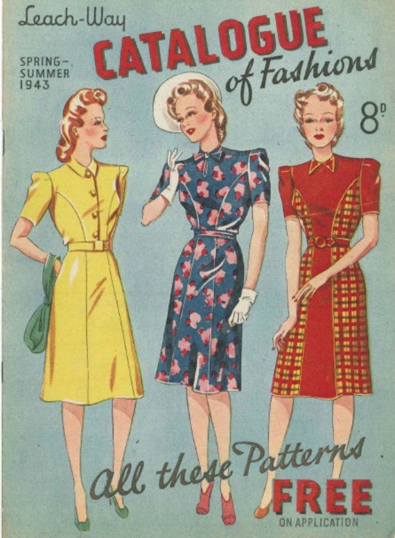 Vintage 1940s dresses - Styles, History Timeline - Vintage Blog