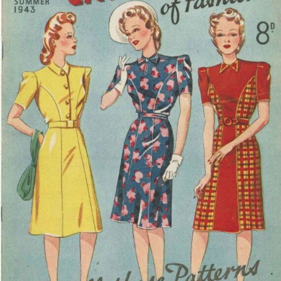 retro 1940s dresses Vintage Style Clothing 1 x Womens Dress Care Instructions vintage 1940s dresses sold on