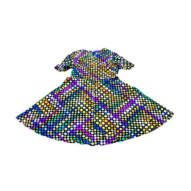 70s dress-polka dots