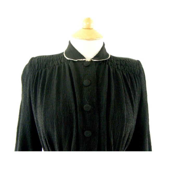 1940s black dress,front