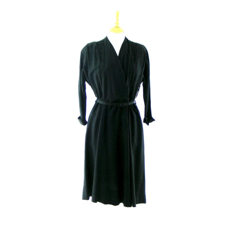40s black dress