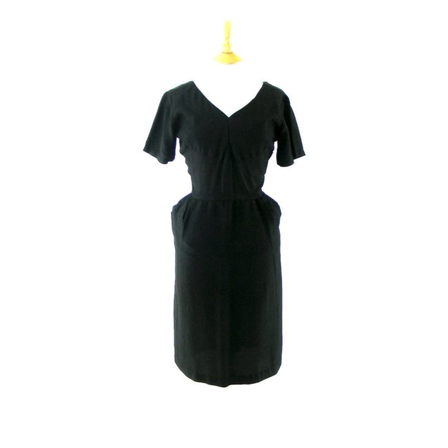 1940s black vintage dress