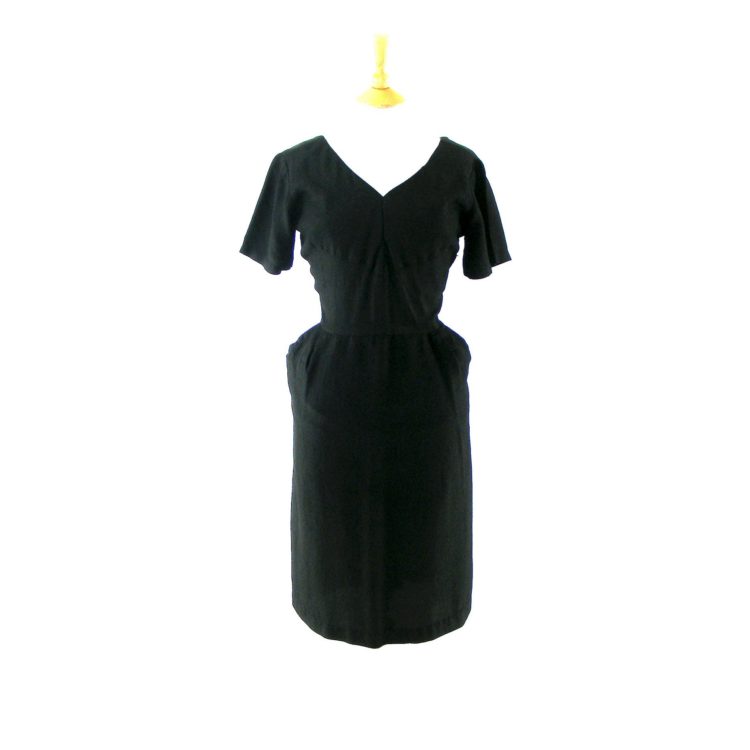 1940s black vintage dress