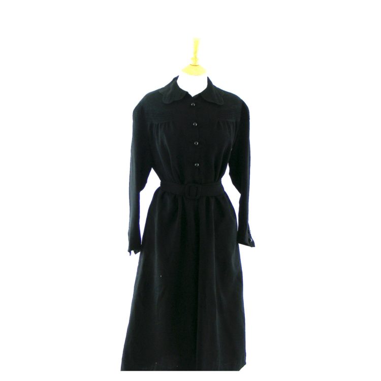 Nineteen-Forties black dress