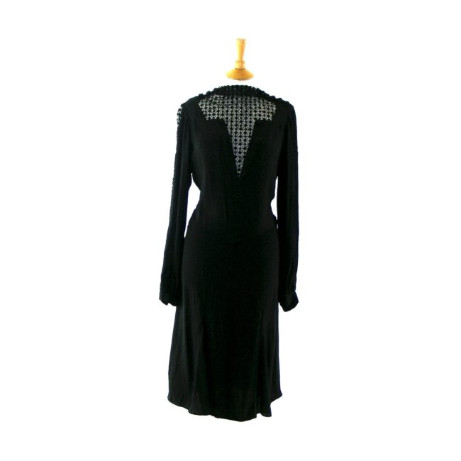 1930s black vintage dress