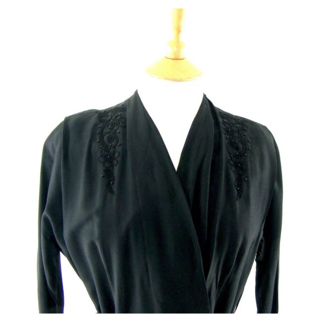 40s black dress-front