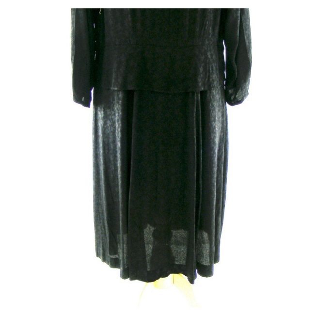 40s black vintage dress-skirt