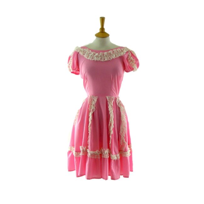 70s Pink party dress