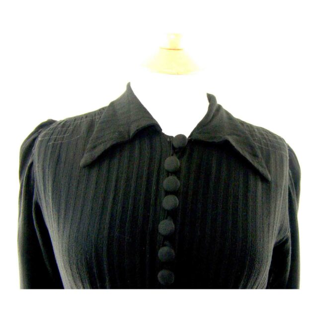 Black 40s dress,front