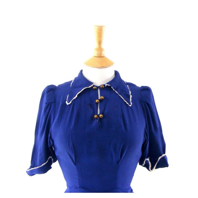 Blue-1940s-dress-front