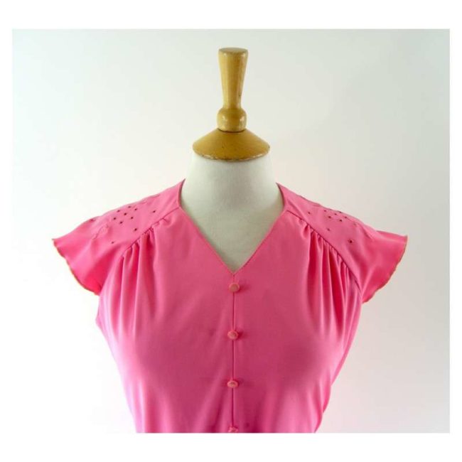 Pink-vintage-70s-dress-front