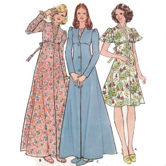 1970s Vintage Dresses - styles in the 70s - Blue17