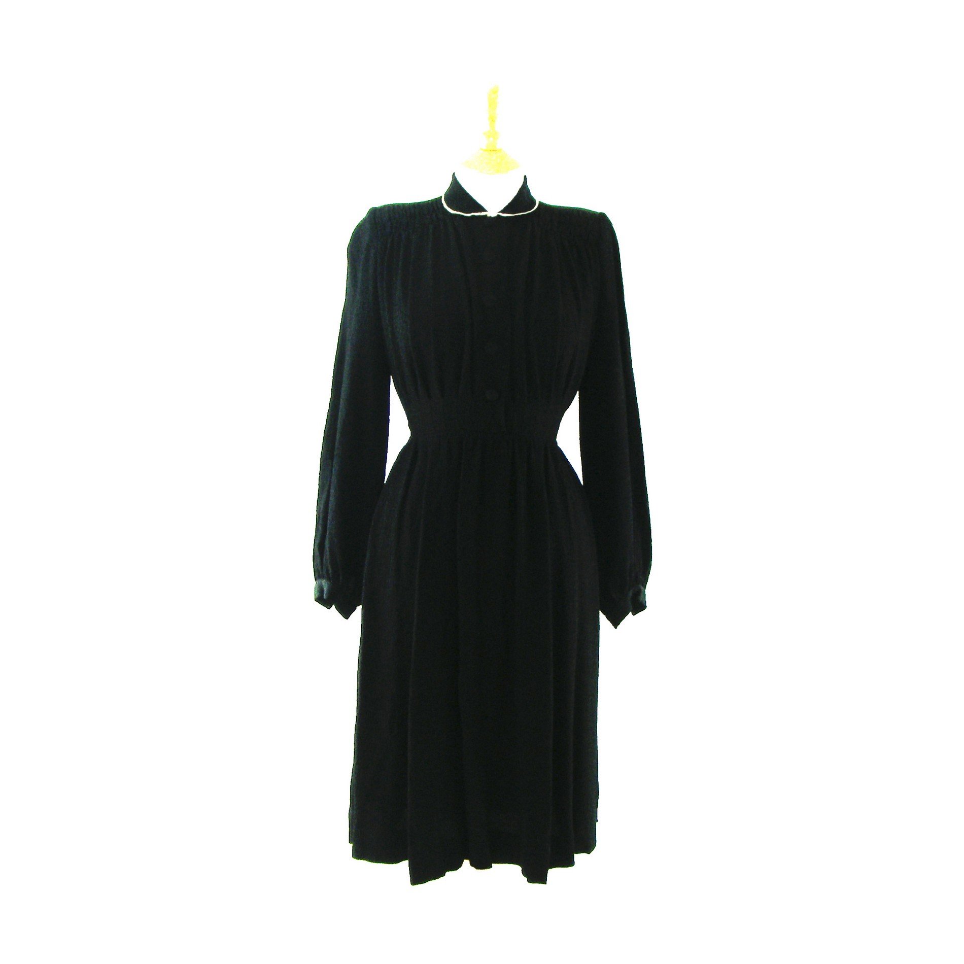 1940 black shop dress