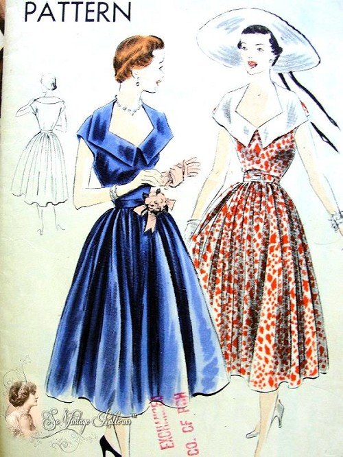 1950s fashion trends - vogue patterns