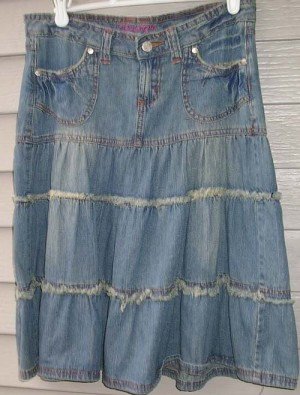 Vintage denim skirts - A line to maxi lengths - Blue 17 Vintage Clothing