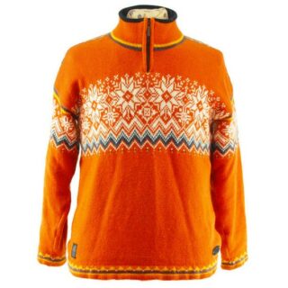 Vintage-Orange-Skiing-Sweater