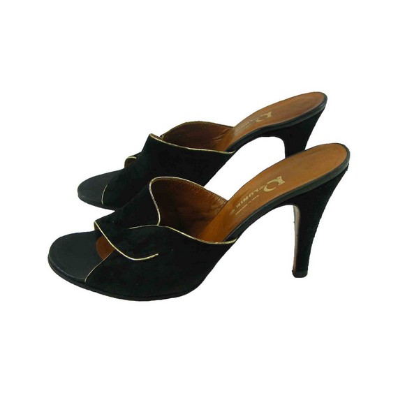 Black Suede Mules Black Suede Mules