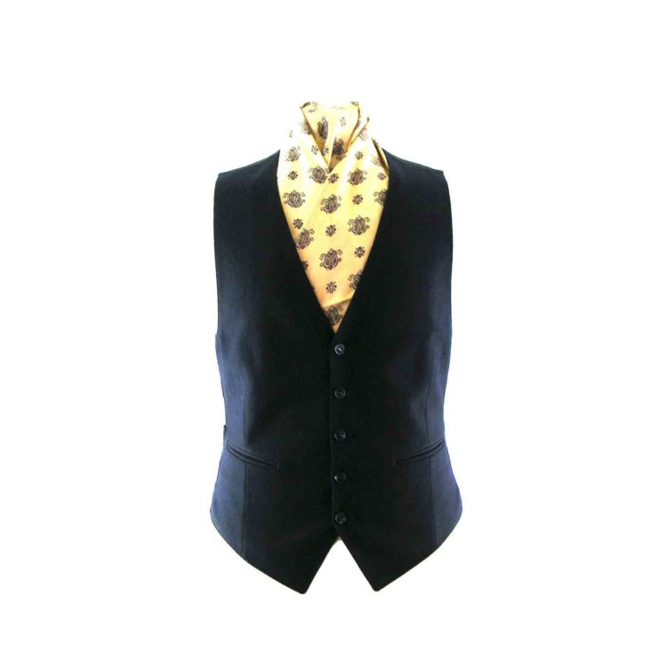 Navy blue pinstripe waistcoat