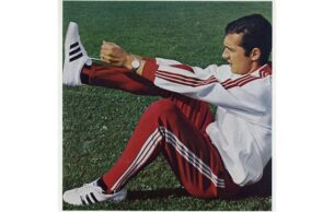 vintage athletic tops -One of Adidas first tracksuits