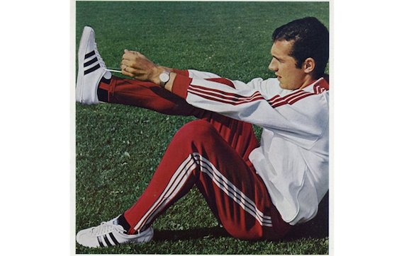 One of Adidas first tracksuits-vintage athletic tops One of Adidas first tracksuits-vintage athletic tops