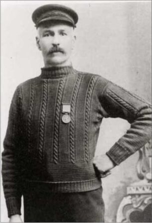 A Victorian hero in his gansey sweater.