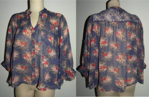 Womens 1990s vintage blouses florals