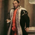 Giovanni Battista Moroni, Portrait of Antonio Navagero with his codpiece,, 1565