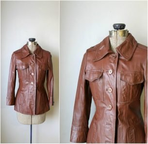 Womens vintage leather jackets | 60s - 90s ladies leather jackets | Blue17
