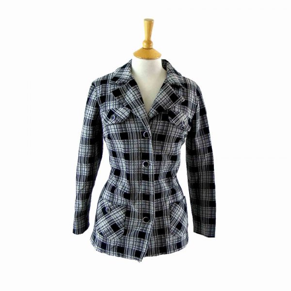 70s blue check jacket from Blue17