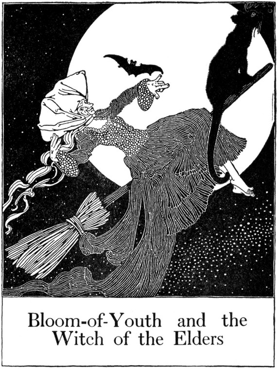 A witch for all seasons - Bloom-of-Youth and the Witch of the Elders, 1920 A witch for all seasons - Bloom-of-Youth and the Witch of the Elders, 1920
