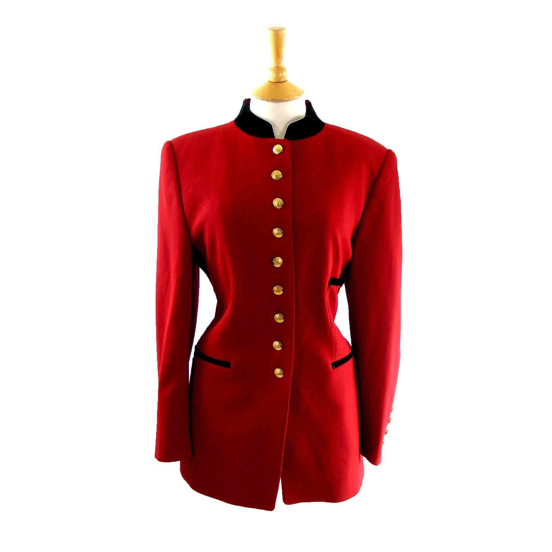 90s Red Tunic jacket