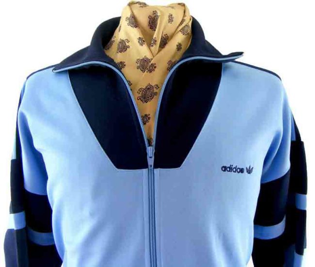 80s Adidas track top-close up