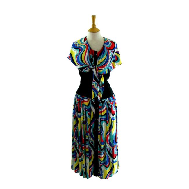 80s Multicoloured dress