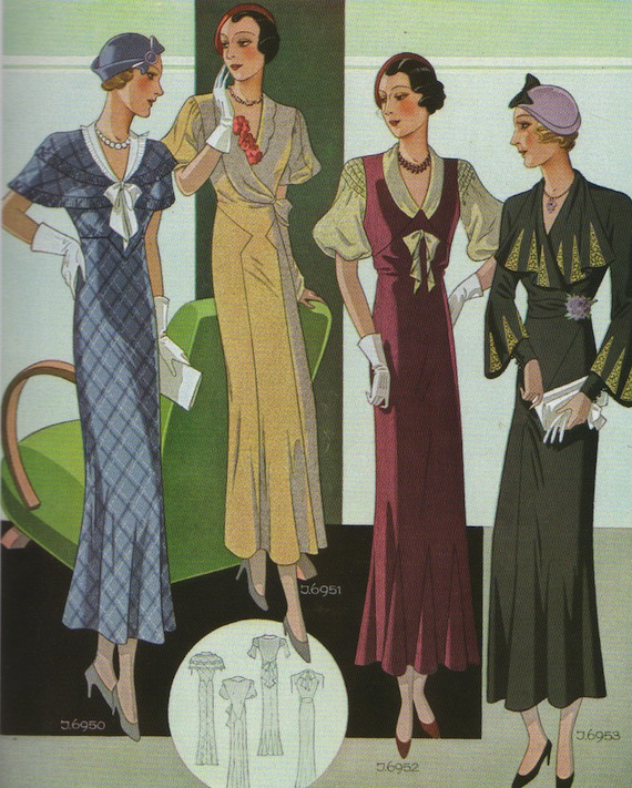 1930s Day dresses.