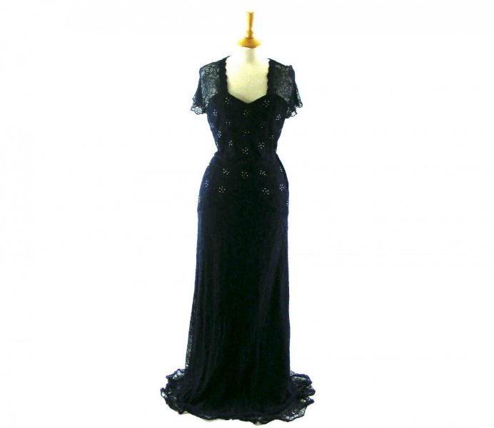 1940s evening gown - vintage party outfits